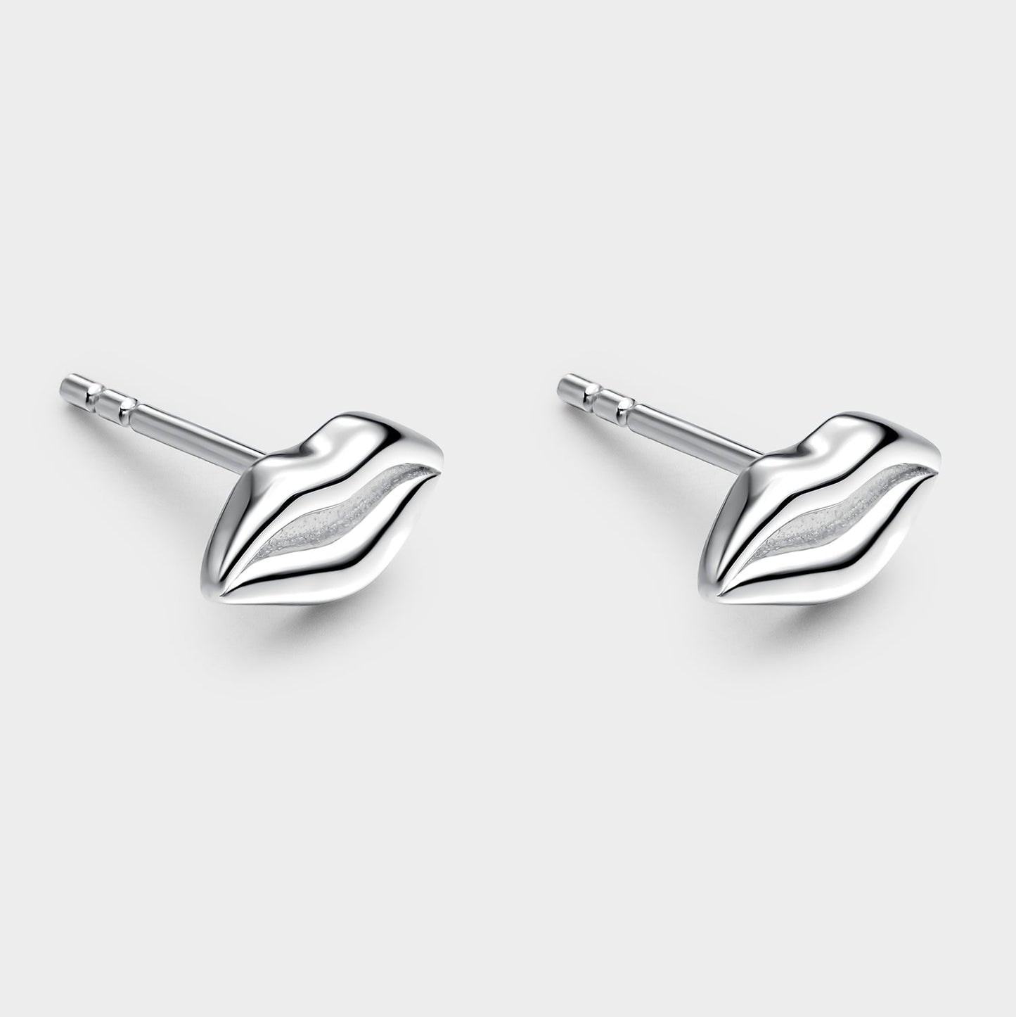 Pendientes plata labios