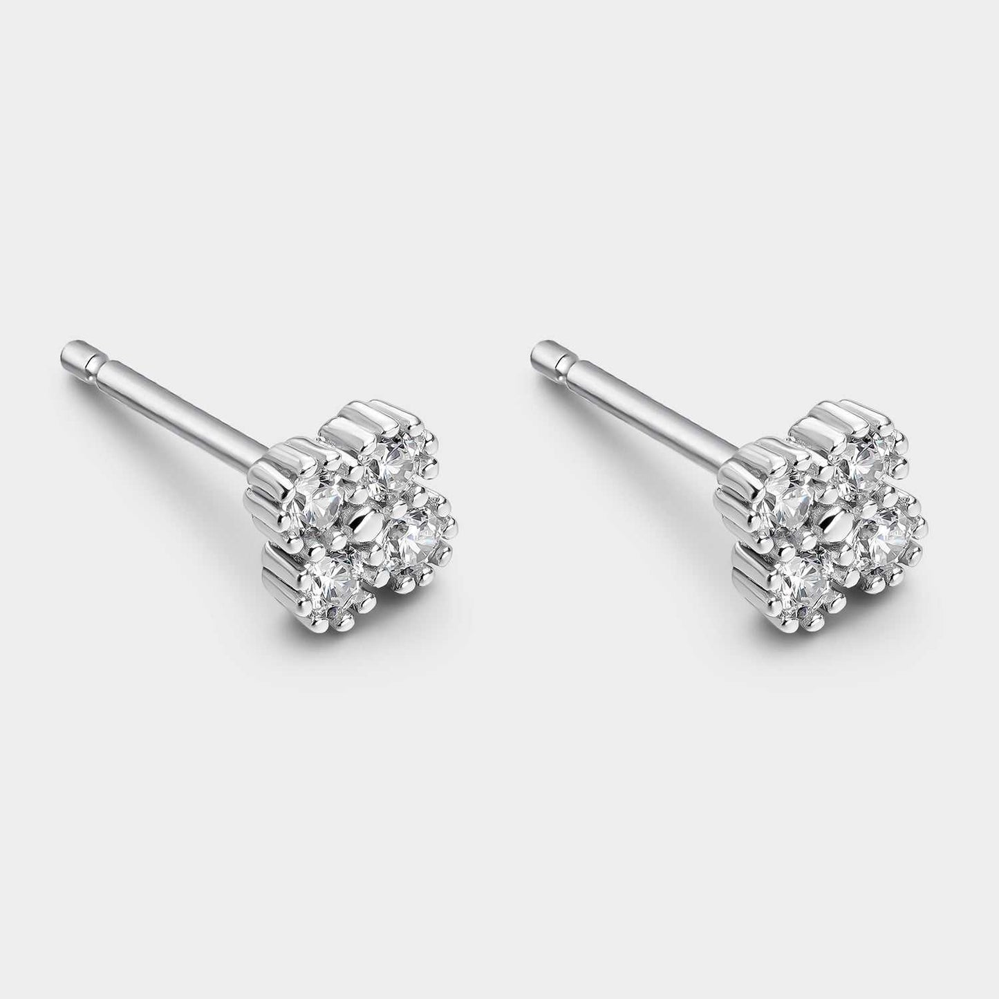 Pendientes Flor de Plata con Circonitas