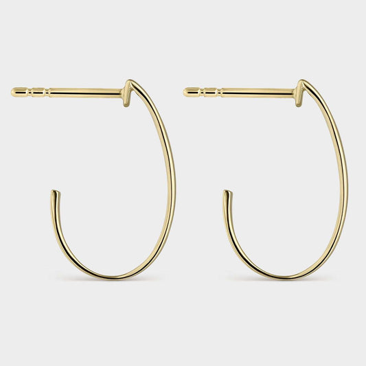 Offene Creolen aus Gelbgold