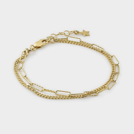 Pulsera con eslabones y colgante