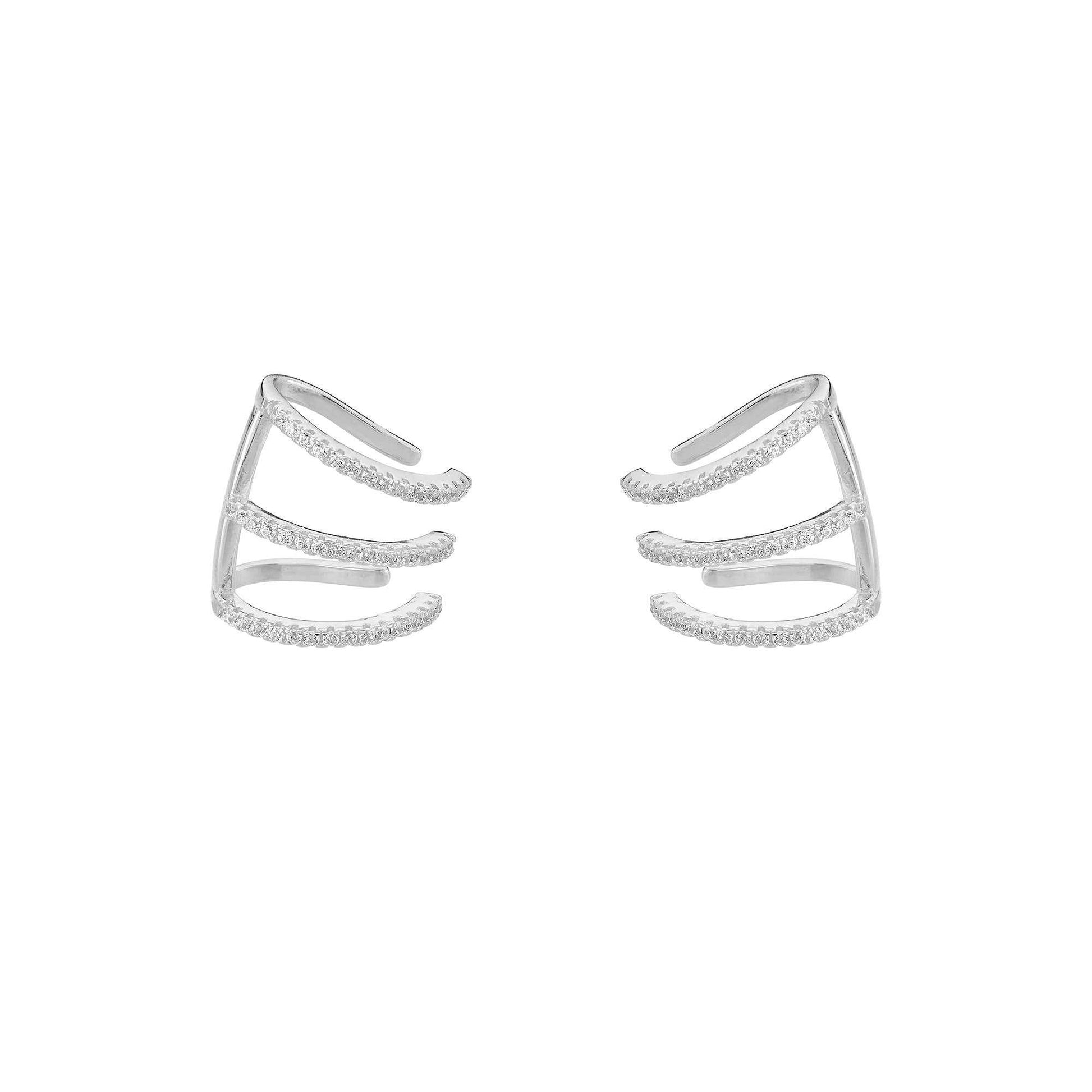 Earcuffs Garra Plata