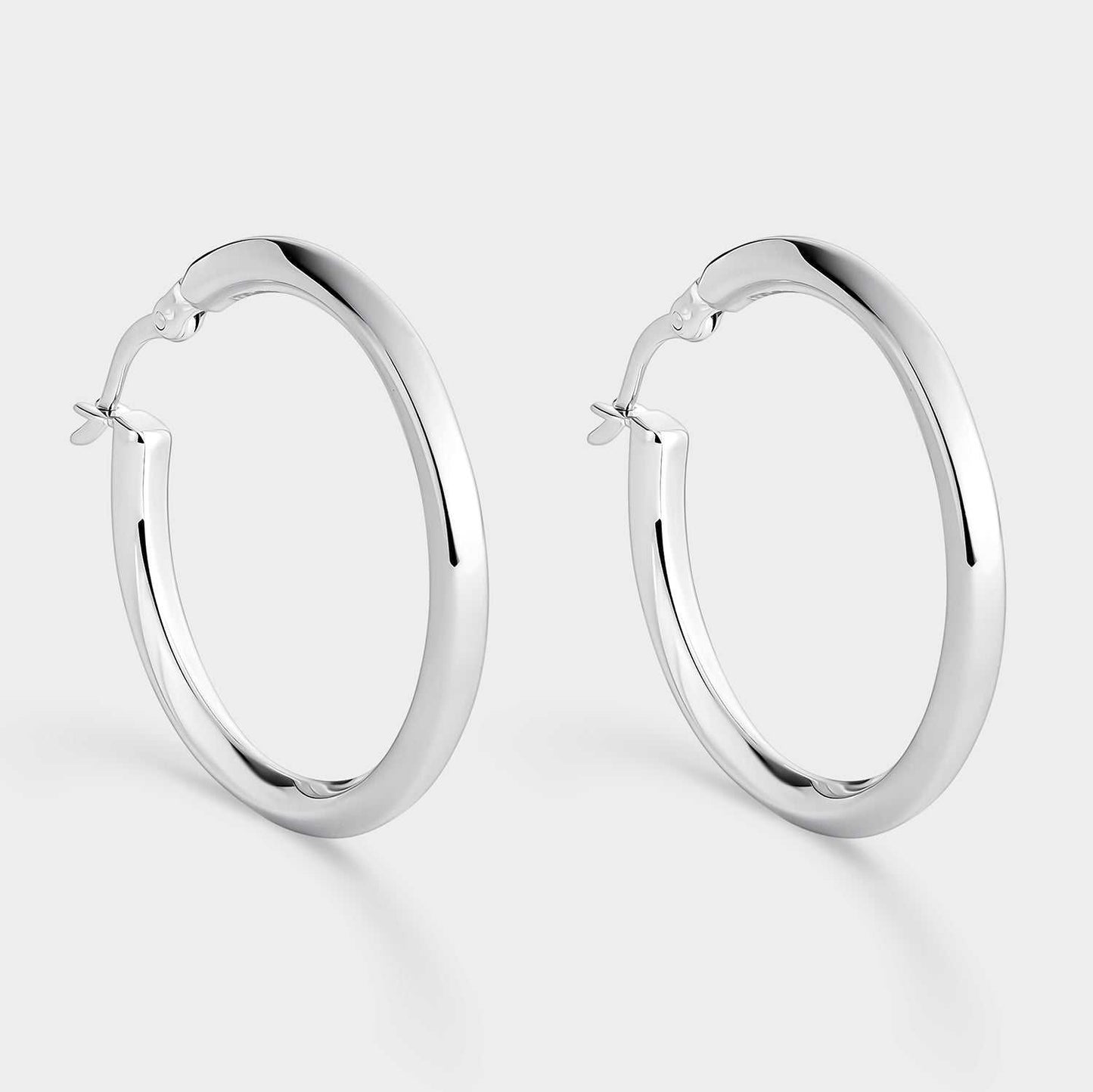Pendientes aros cerrados en plata