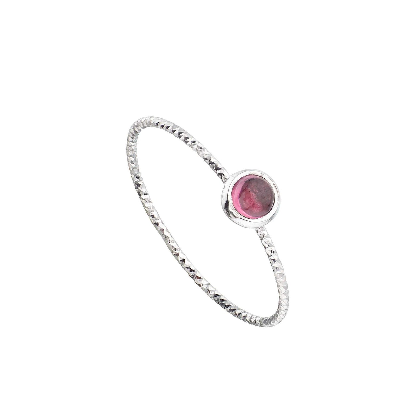 Anillo rodolita granate plata