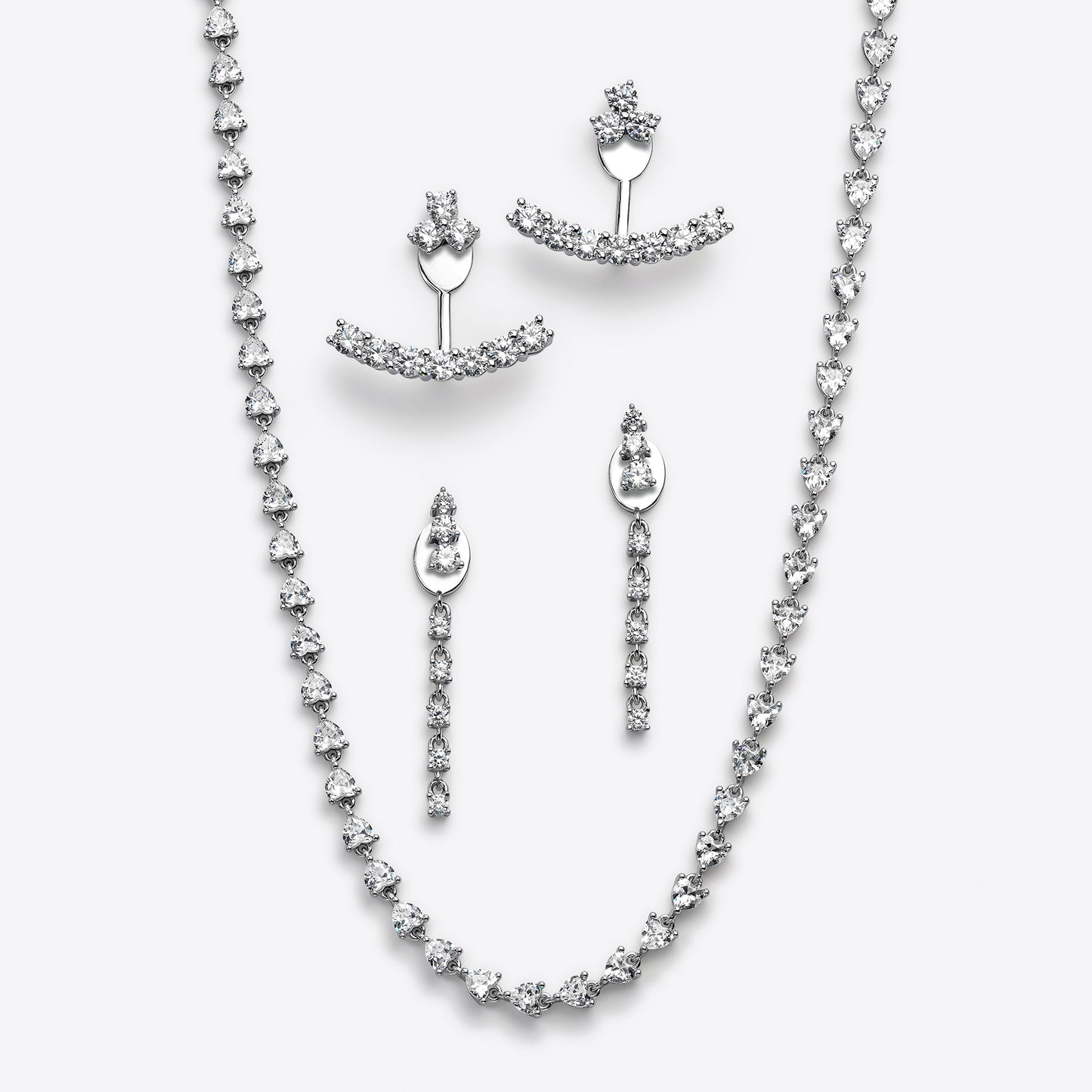 Collar de plata riviere circonitas