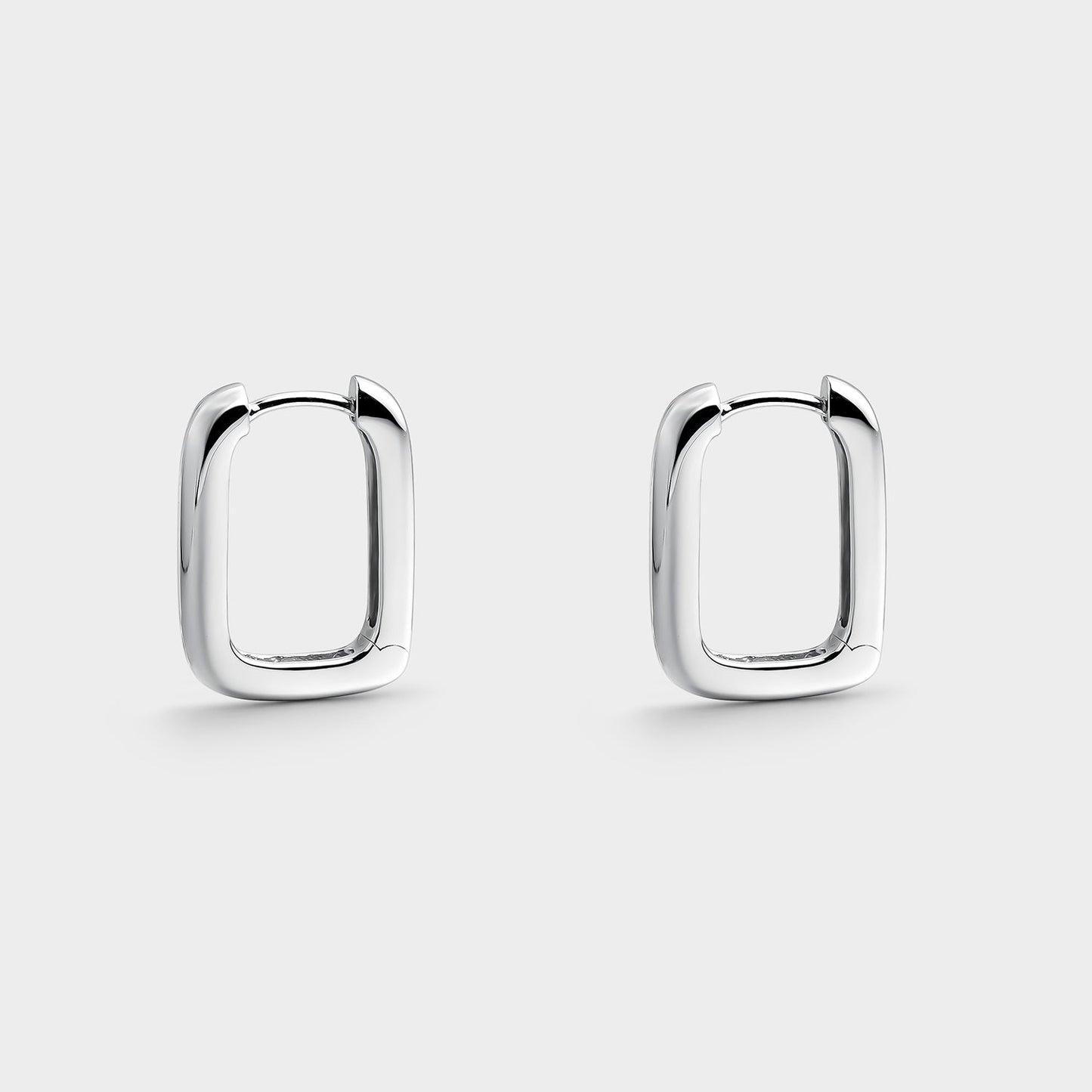 Aros cuadrados plata 15x21mm