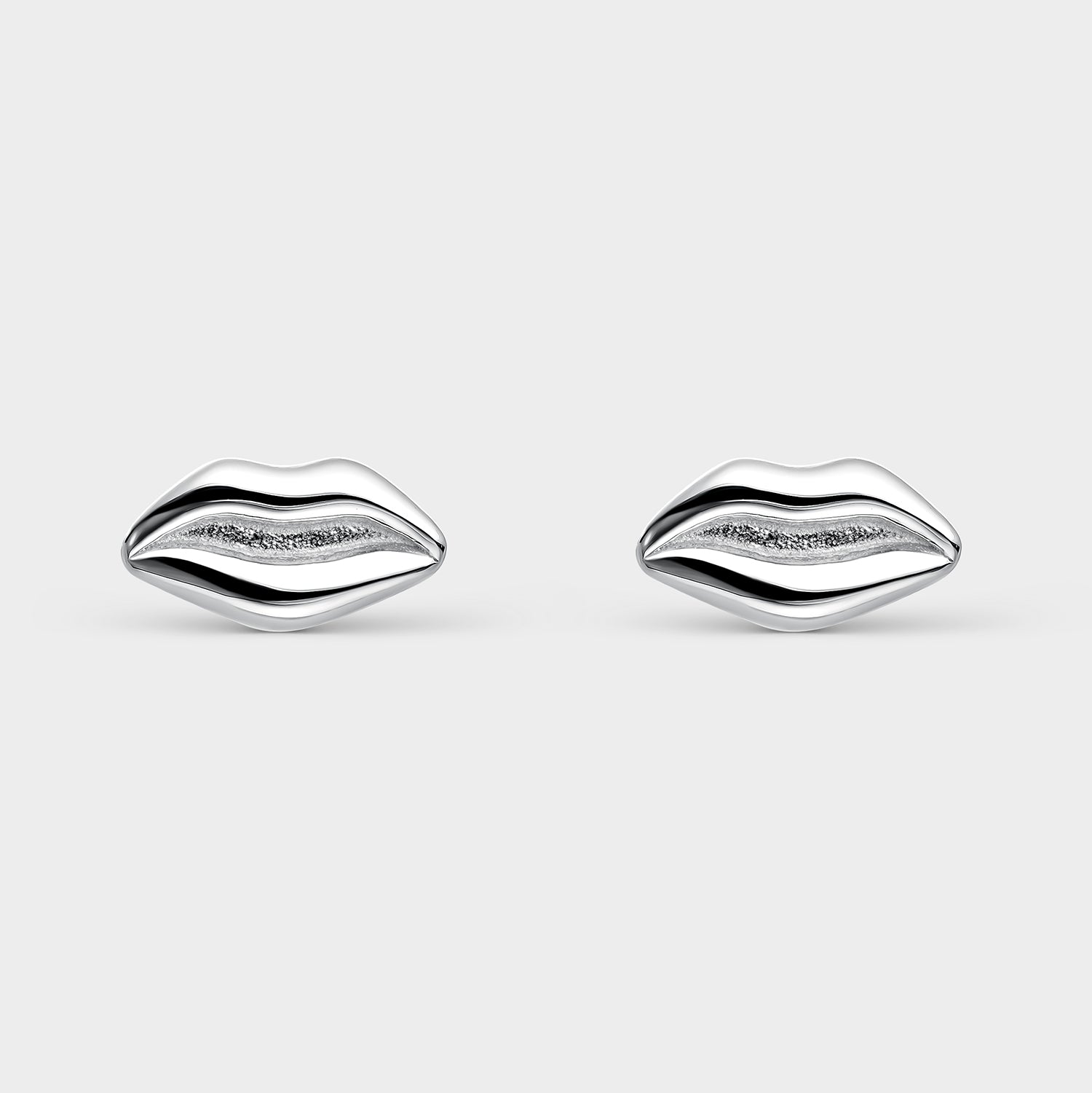 Pendientes plata labios
