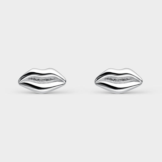 Pendientes plata labios
