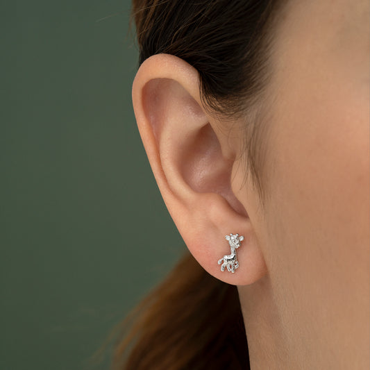 Pendientes KIDS de plata jirafa