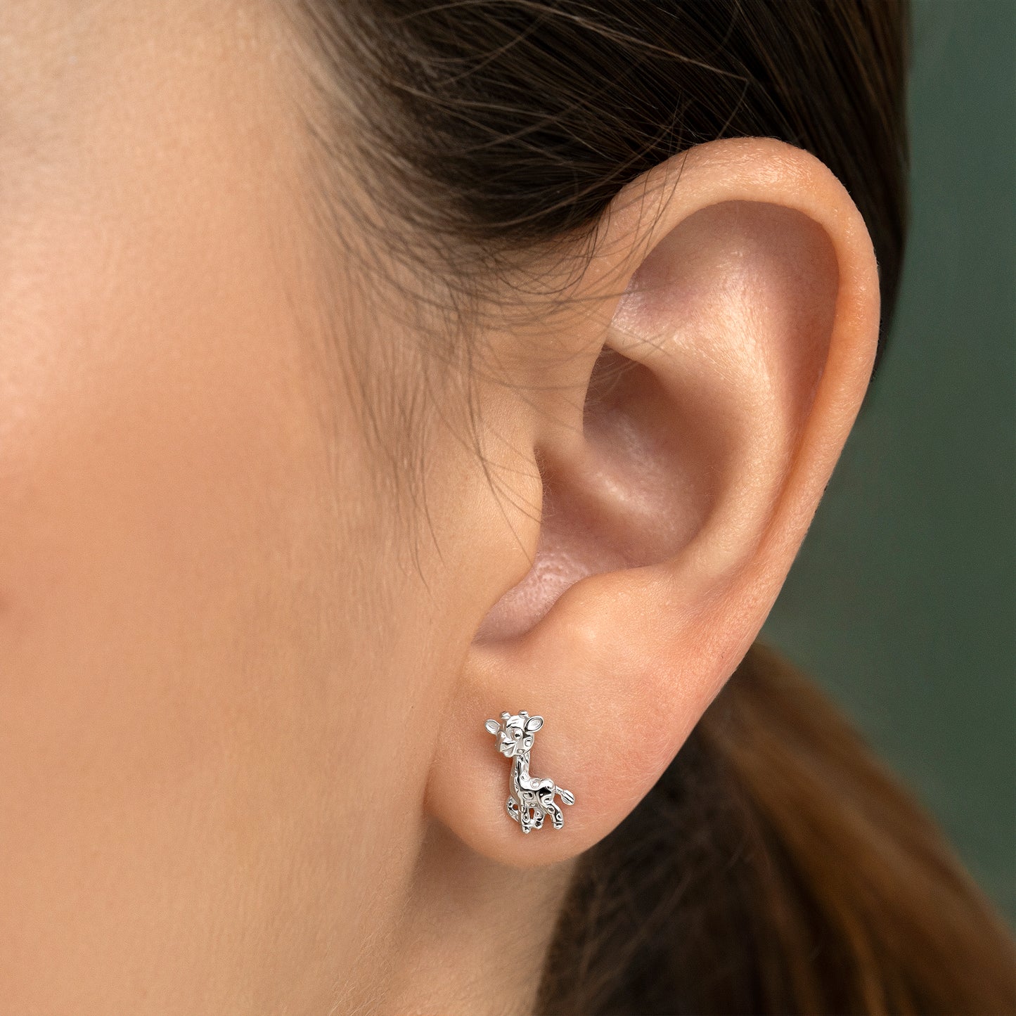 Pendientes KIDS de plata jirafa