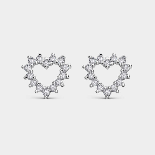 Pendientes Corona de Plata con Circonitas