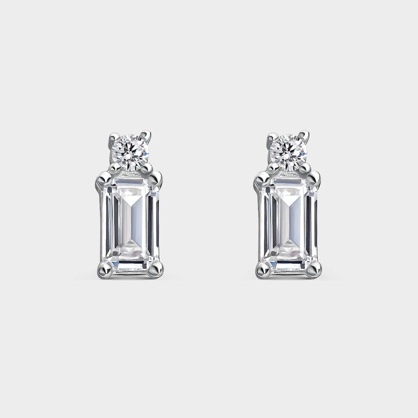 Pendientes Cristal Plata con Circonitas