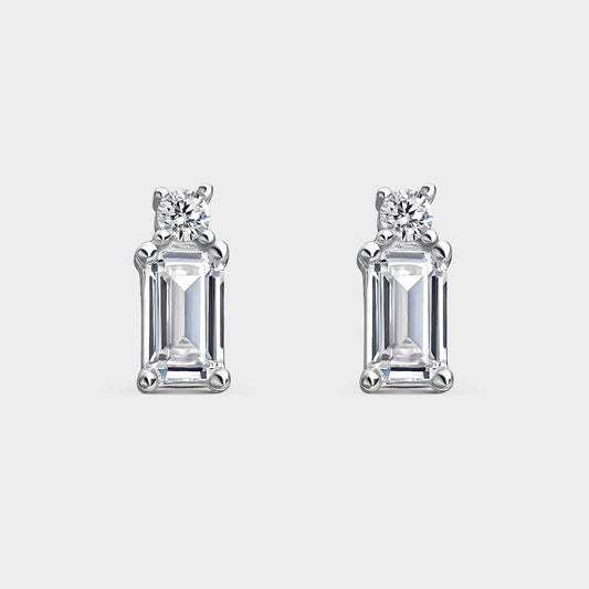 Pendientes Cristal Plata con Circonitas