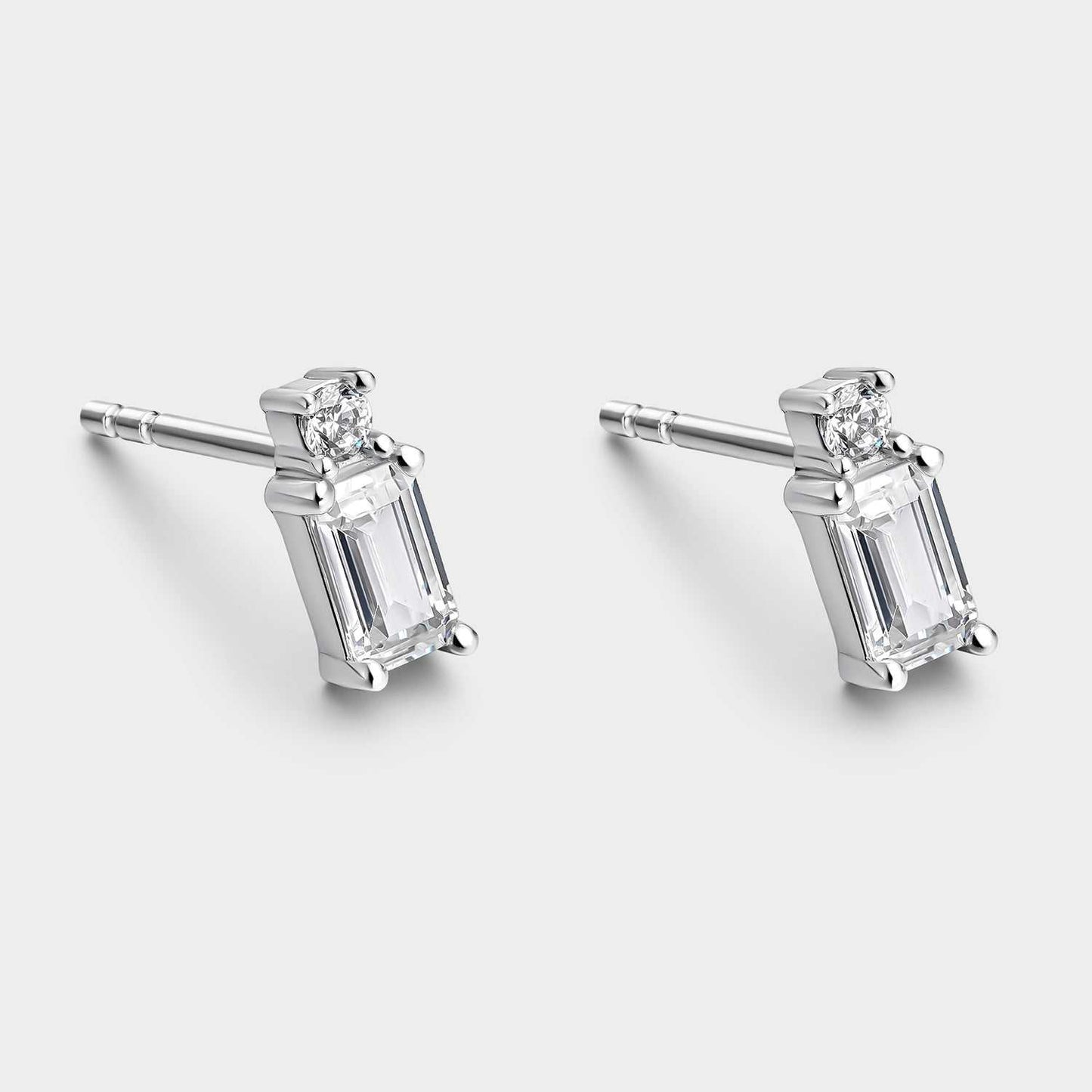 Pendientes Cristal Plata con Circonitas