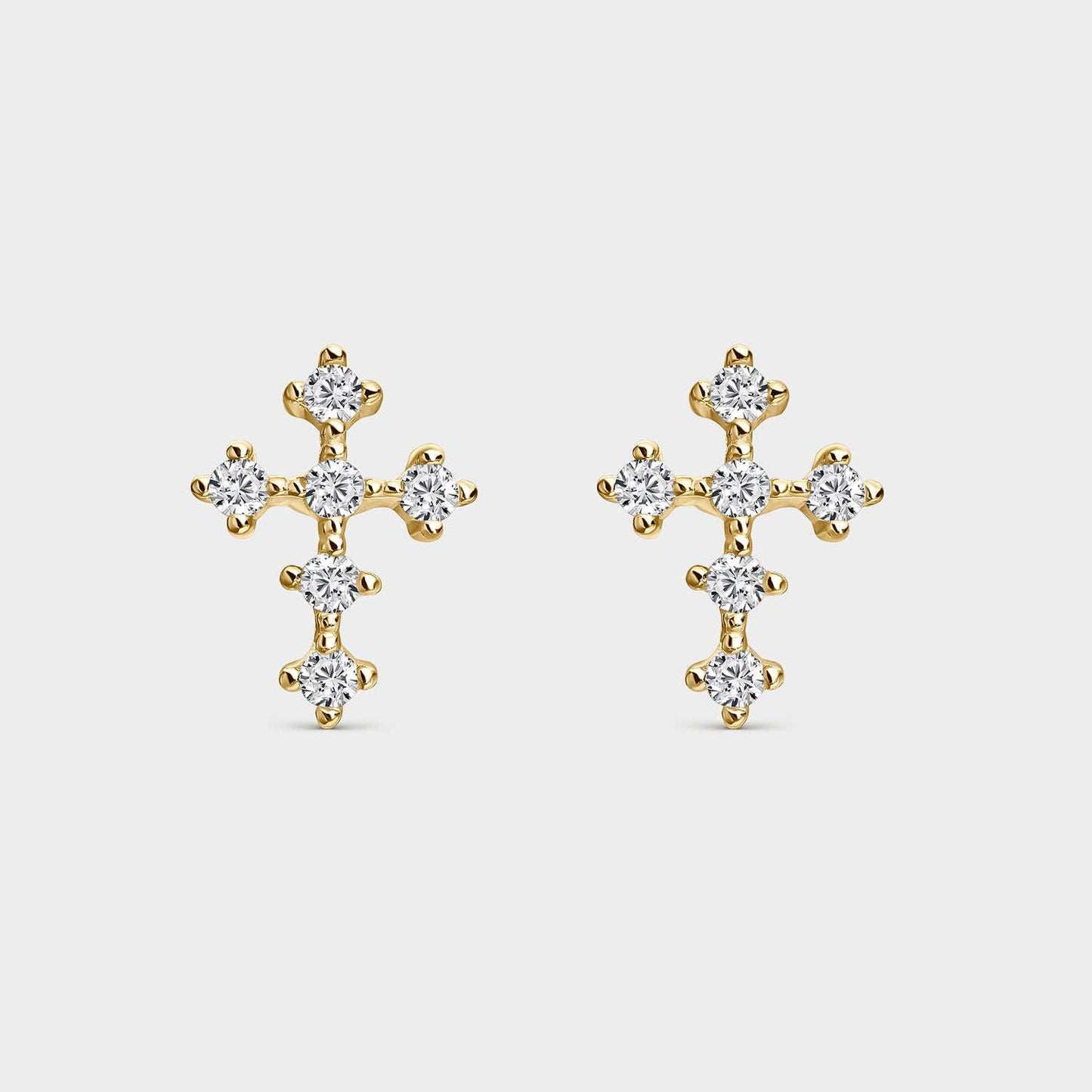 Pendientes Cruz Templaria de Plata