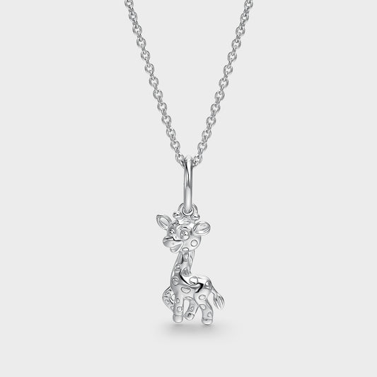 Collar KIDS de plata jirafa