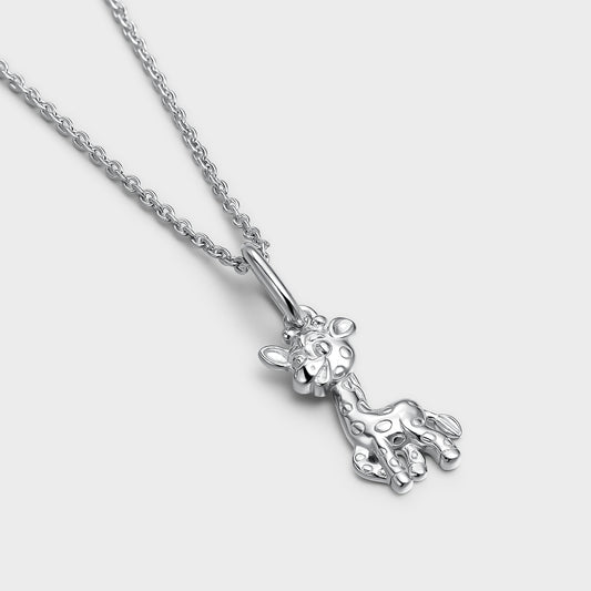 Collar KIDS de plata jirafa