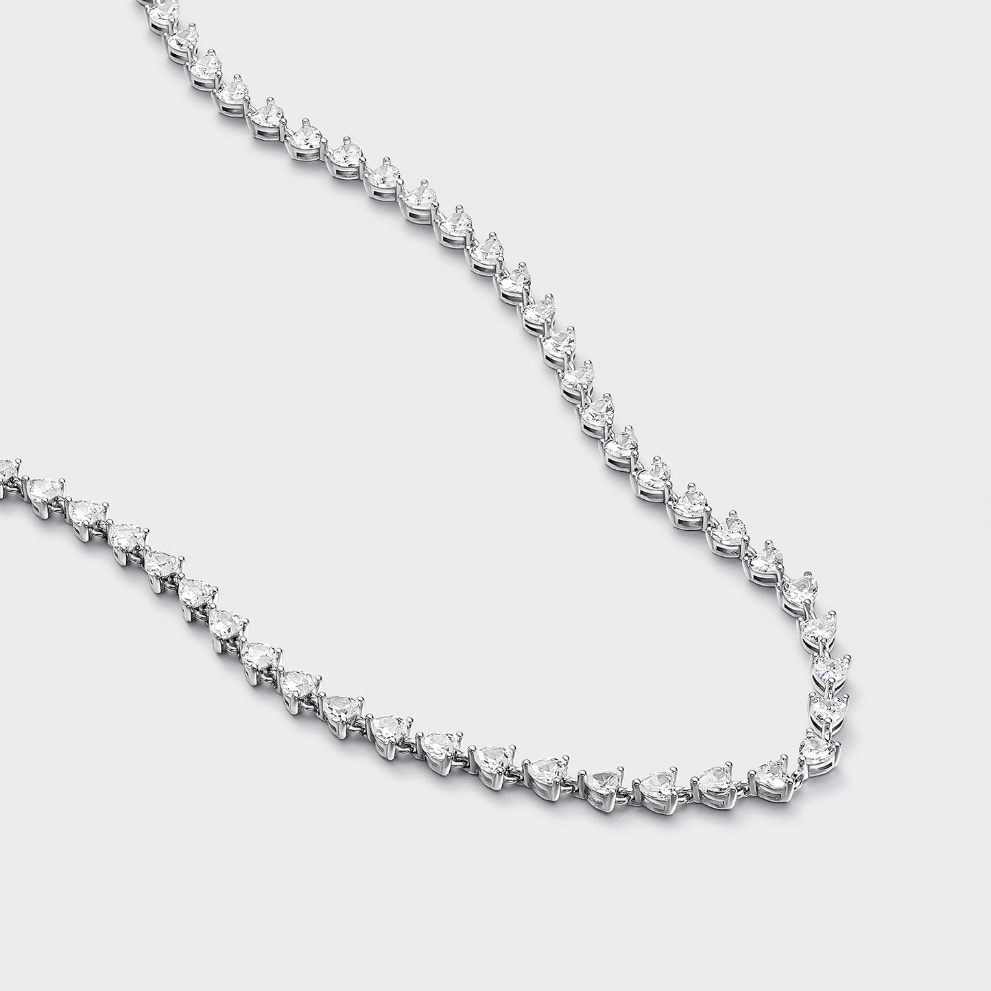 Collar de plata riviere circonitas