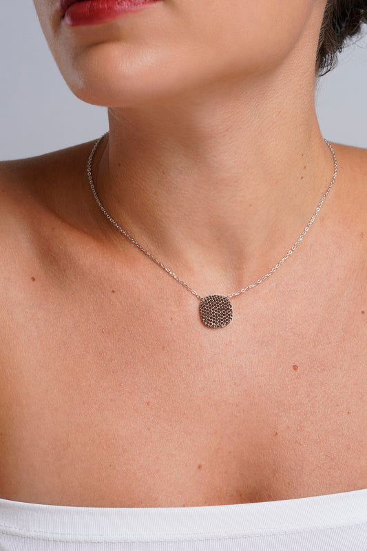 Collar cushion pavé champagne