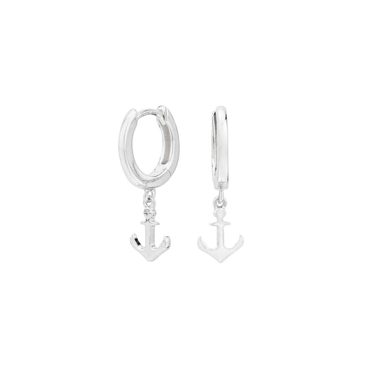 Pendientes Ancla Plata