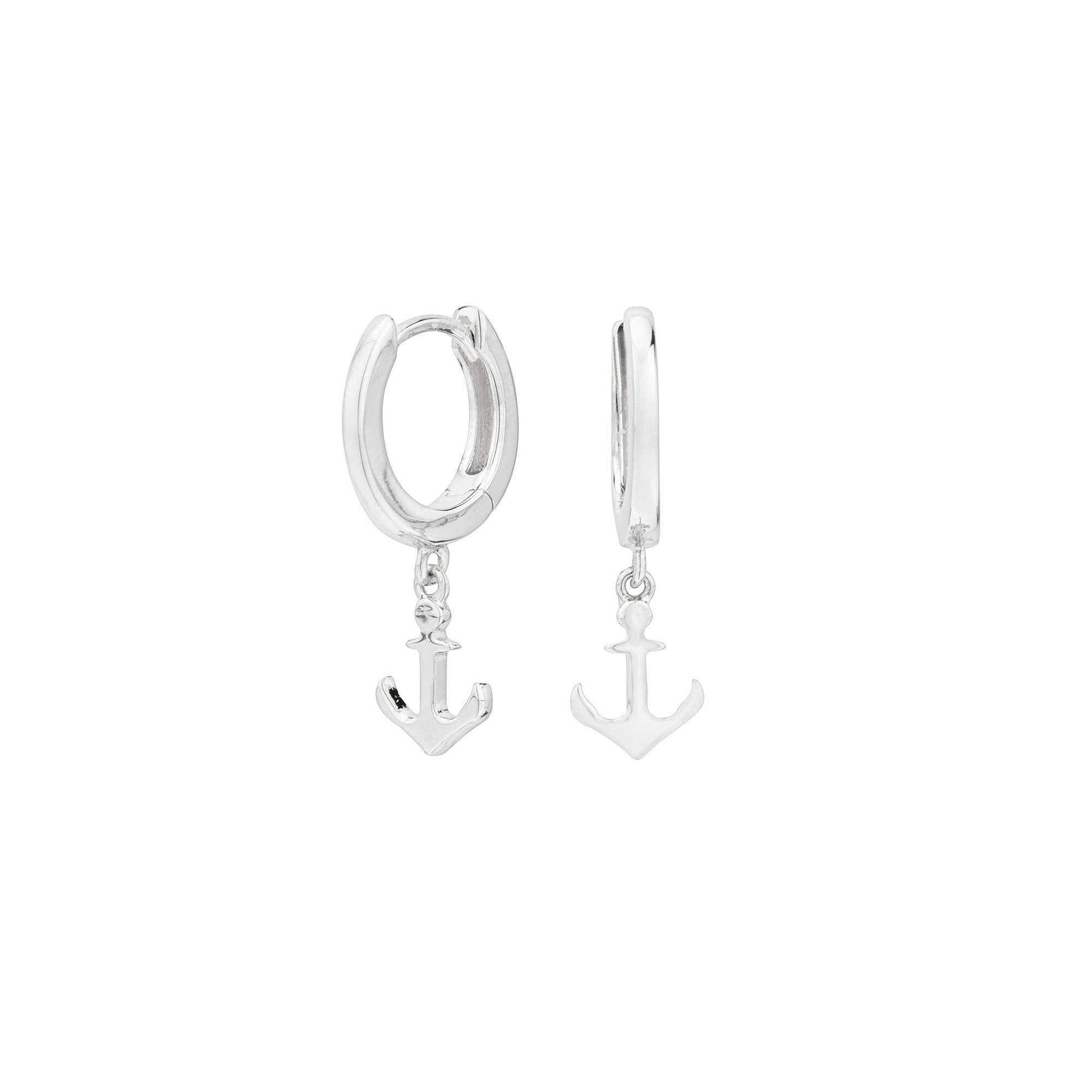 Pendientes Ancla Plata