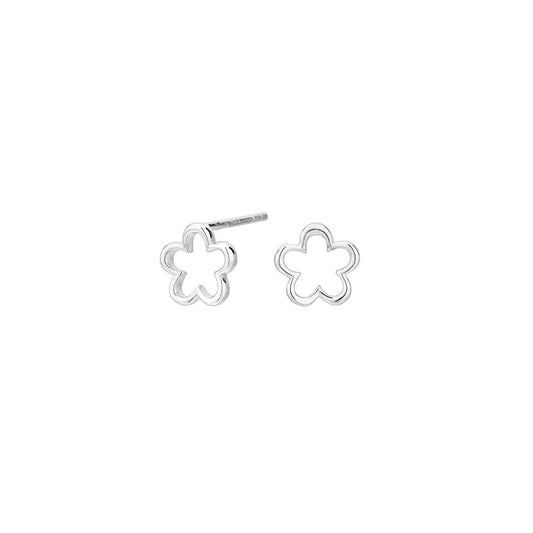 Pendientes Flor Plata