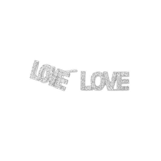 Pendientes Love Love Plata