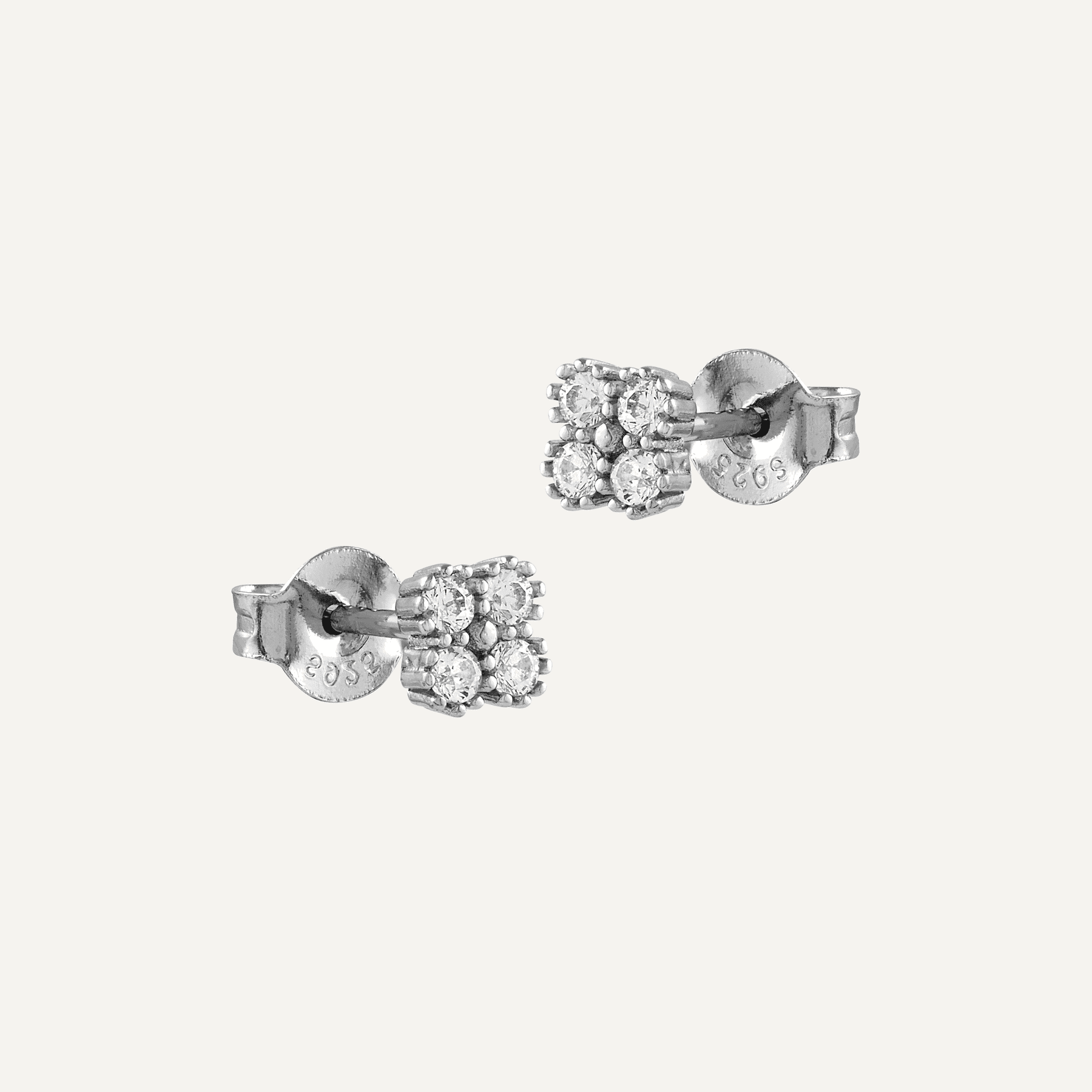 Pendientes Flor de Plata con Circonitas