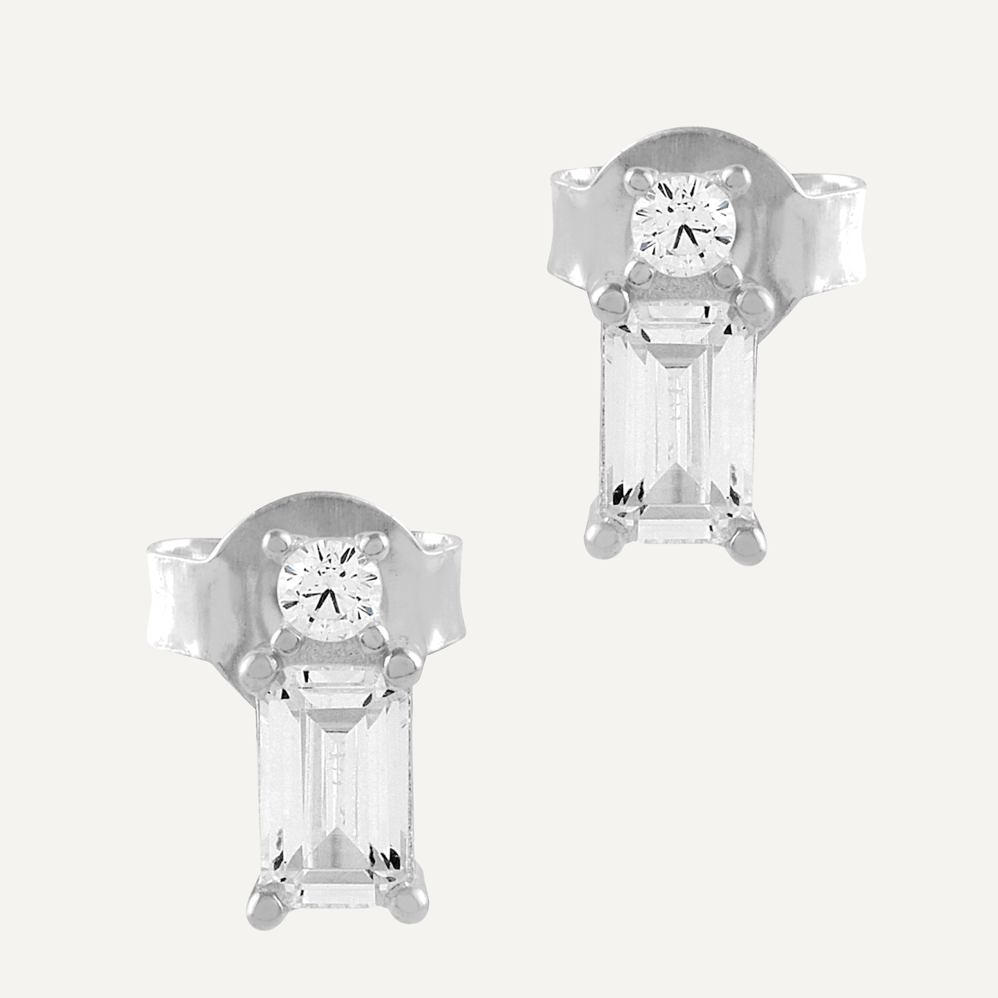 Pendientes Cristal Plata con Circonitas