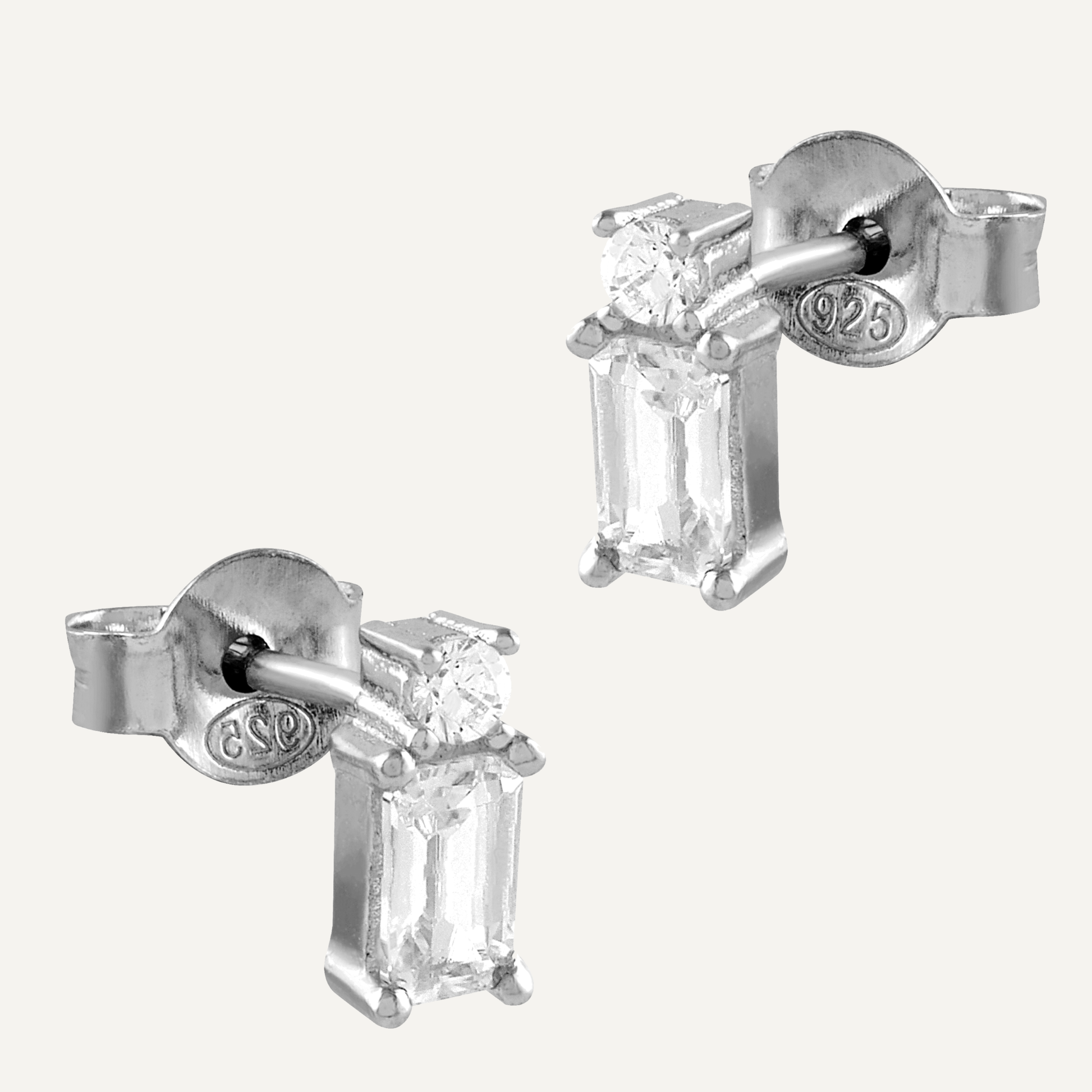 Pendientes Cristal Plata con Circonitas