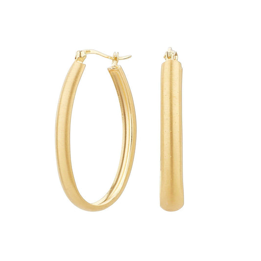 Pendientes Urban Aro Poroso Bañado en Oro Grande