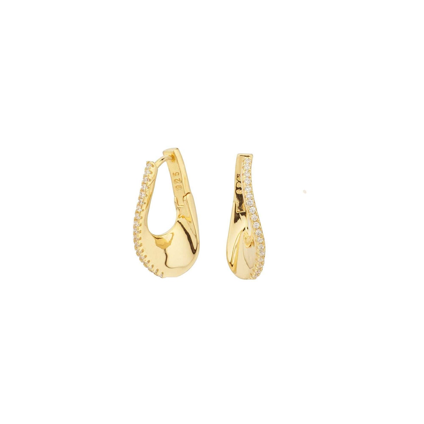 Pendientes Aro Bañado en Oro