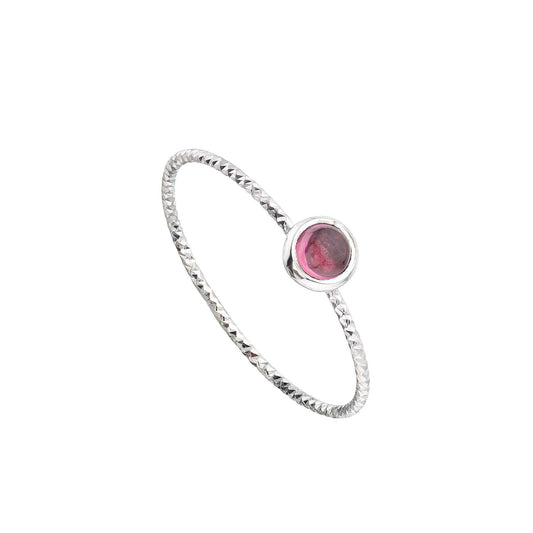 Anillo rodolita granate plata