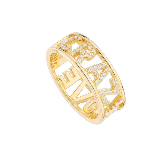 Anillo Crazy Love Bañado en Oro